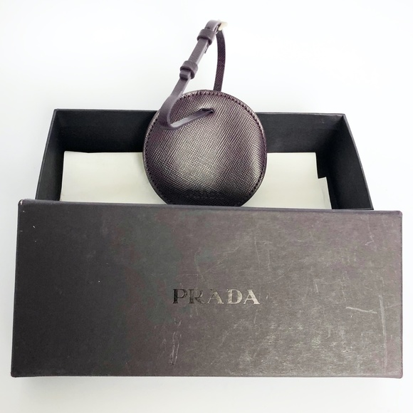 Prada Bag Charm with Mirror Saffiano Leather Accessory with Box and COA - Picture 10 of 12